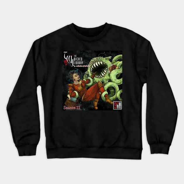 S11 TWL Art by Jeanette Andromeda Crewneck Sweatshirt by Victoria's Lift / The Wicked Library